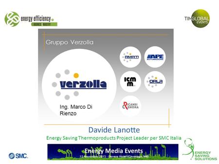 Energy Saving Thermoproducts Project Leader per SMC Italia