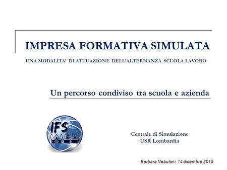 IMPRESA FORMATIVA SIMULATA