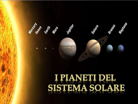 I pianeti del sistema solare.