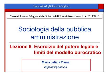 Sociologia della pubblica amministrazione