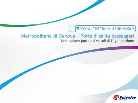 Metropolitana di Genova – Porte di salita passeggeri