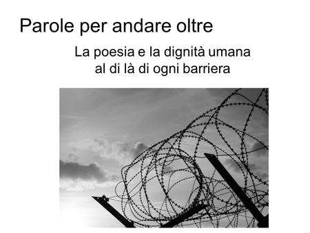 Parole per andare oltre