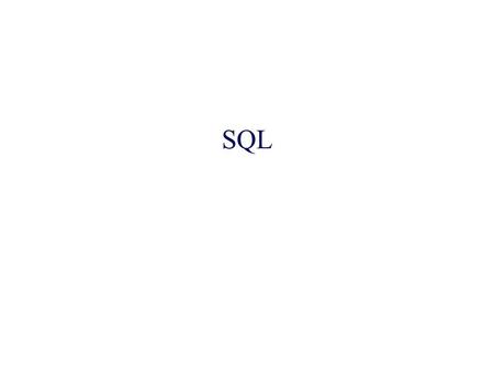 SQL.