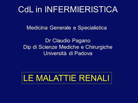 CdL in INFERMIERISTICA