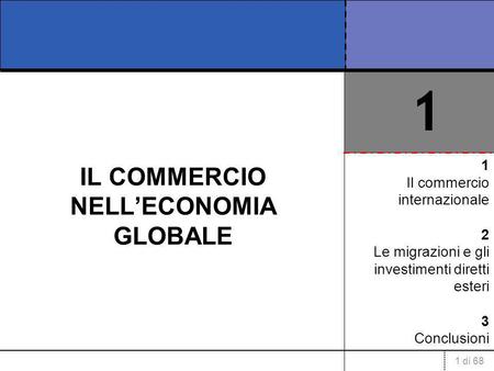 IL COMMERCIO NELL’ECONOMIA GLOBALE