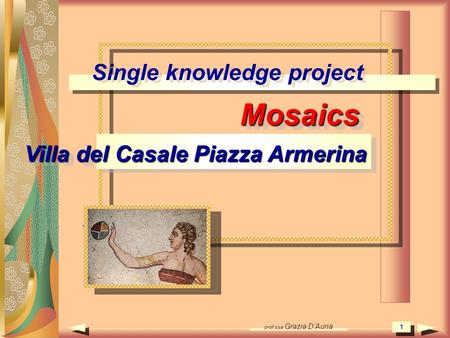 Single knowledge project