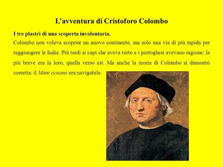 L’avventura di Cristoforo Colombo