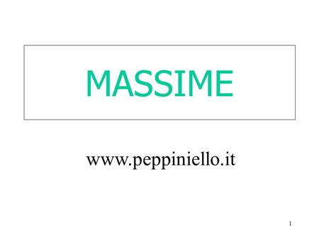 MASSIME www.peppiniello.it.