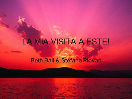 Beth Ball & Stefano Piovan