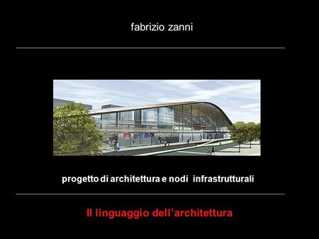 Il linguaggio dell’architettura