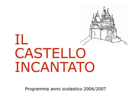 Programma anno scolastico 2006/2007