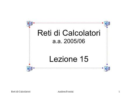 Reti di CalcolatoriAndrea Frosini1 Reti di Calcolatori a.a. 2005/06 Lezione 15.