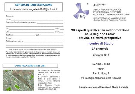Gli esperti qualificati in radioprotezione nella Regione Lazio: