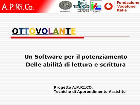 Un Software per il potenziamento Delle abilità di lettura e scrittura