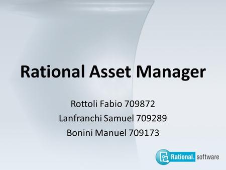 Rational Asset Manager