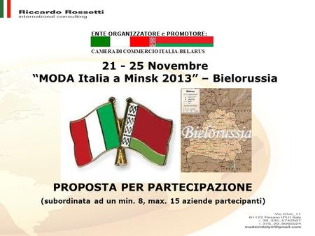 “MODA Italia a Minsk 2013” – Bielorussia