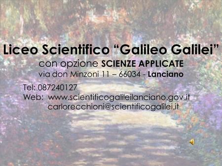 Liceo Scientifico “Galileo Galilei”
