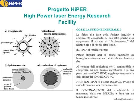 Progetto HiPER High Power laser Energy Research Facility