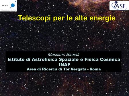 Telescopi per le alte energie