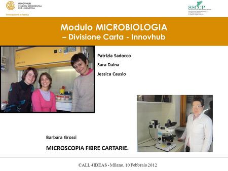 Modulo MICROBIOLOGIA – Divisione Carta - Innovhub