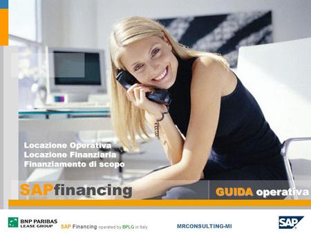 SAPfinancing GUIDA operativa Locazione Operativa Locazione Finanziaria