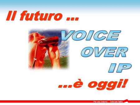 Il futuro ... VOICE OVER IP ...è oggi!.