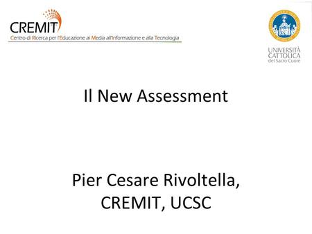 Pier Cesare Rivoltella, CREMIT, UCSC