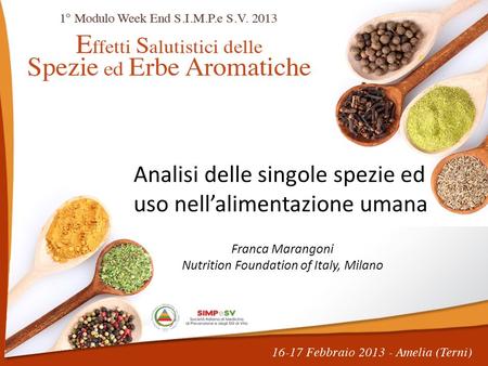 Nutrition Foundation of Italy, Milano