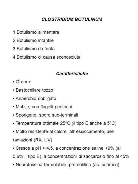 CLOSTRIDIUM BOTULINUM