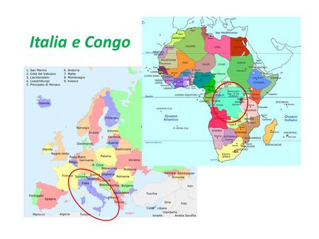 Italia e Congo.