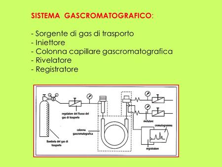 SISTEMA  GASCROMATOGRAFICO: