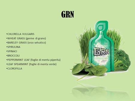GRN CHLORELLA VULGARIS WHEAT GRASS (germe di grano)