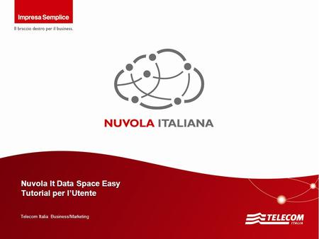 Nuvola It Data Space Easy Tutorial per l’Utente