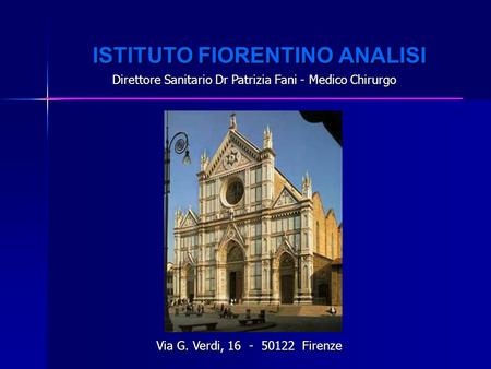 ISTITUTO FIORENTINO ANALISI