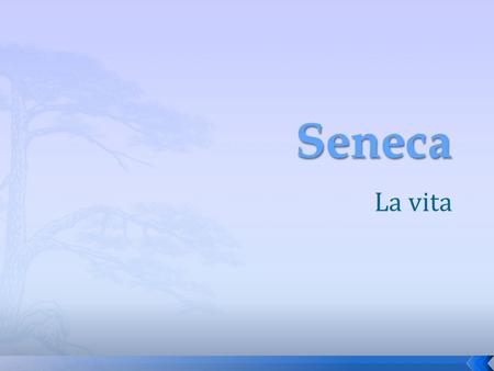 Seneca La vita.