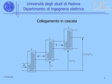 Università degli studi di Padova Dipartimento di ingegneria elettrica