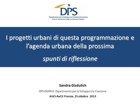 ANCI-ReCS Firenze, 25 ottobre 2013