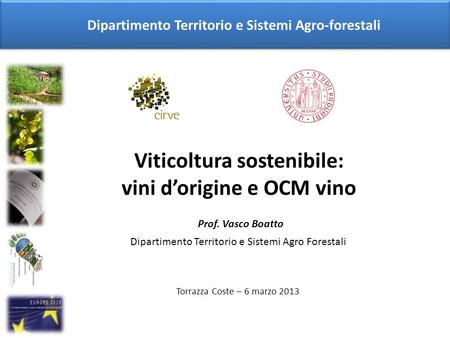 Viticoltura sostenibile: vini d’origine e OCM vino