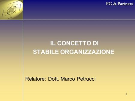 STABILE ORGANIZZAZIONE