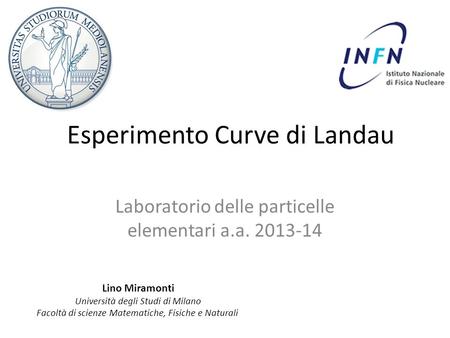 Esperimento Curve di Landau