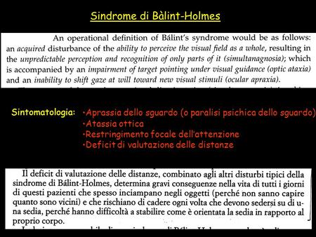 Sindrome di Bàlint-Holmes