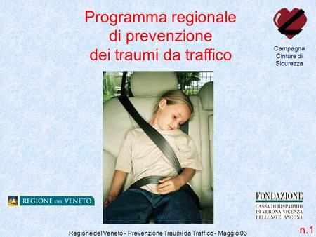 Programma regionale di prevenzione dei traumi da traffico n.1