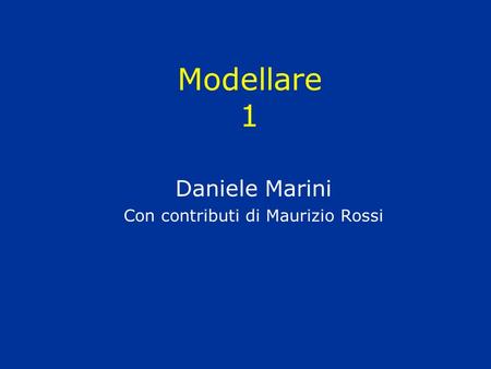 Daniele Marini Con contributi di Maurizio Rossi