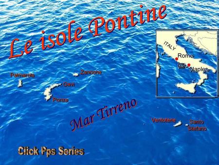 Le isole Pontine Mar Tirreno Click Pps Series Zannone Palmarola Gavi