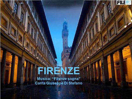 Musica: “Firenze sogna” Canta Giuseppe Di Stefano
