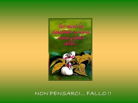 NON PENSARCI… FALLO !!.