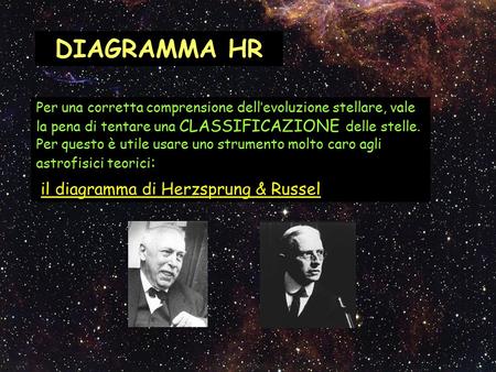 DIAGRAMMA HR il diagramma di Herzsprung & Russel