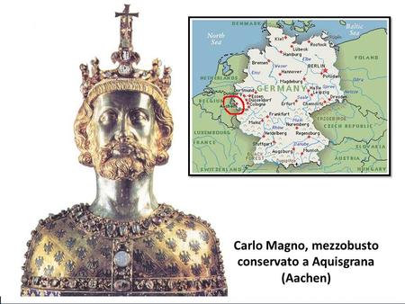 Carlo Magno, mezzobusto conservato a Aquisgrana (Aachen)