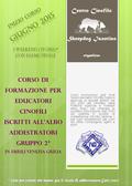 Centro Cinofilo Sheepdog Isontino corso di formazione per educatori Cinofili iscritti all’albo addestratori gruppo 2° in Friuli Venezia Giulia Corso riconosciuto.