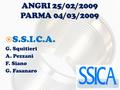  S.S.I.C.A. G. Squitieri A. Pezzani F. Siano G. Fasanaro.